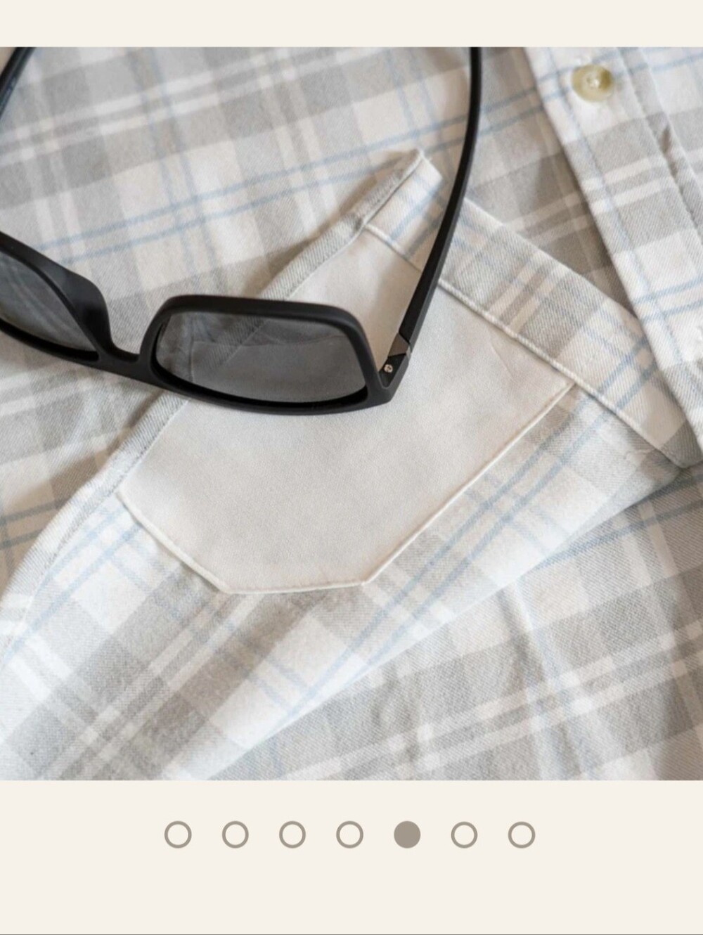 Poncho The Snowcat Slim Fit Performance Flannel Shirt White Plaid - M - Picture 7 of 13